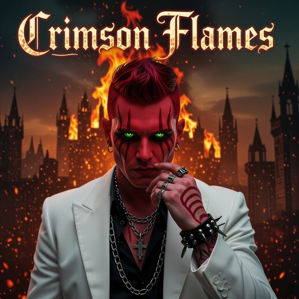 Crimson Flames Gothic City Movie Poster
