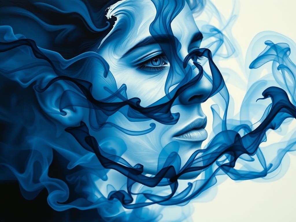 Portrait in Smoky Landscave Skyshape