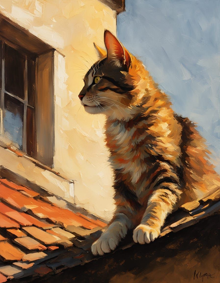 Timeless Whiskered Portrait in Soft Golden Light