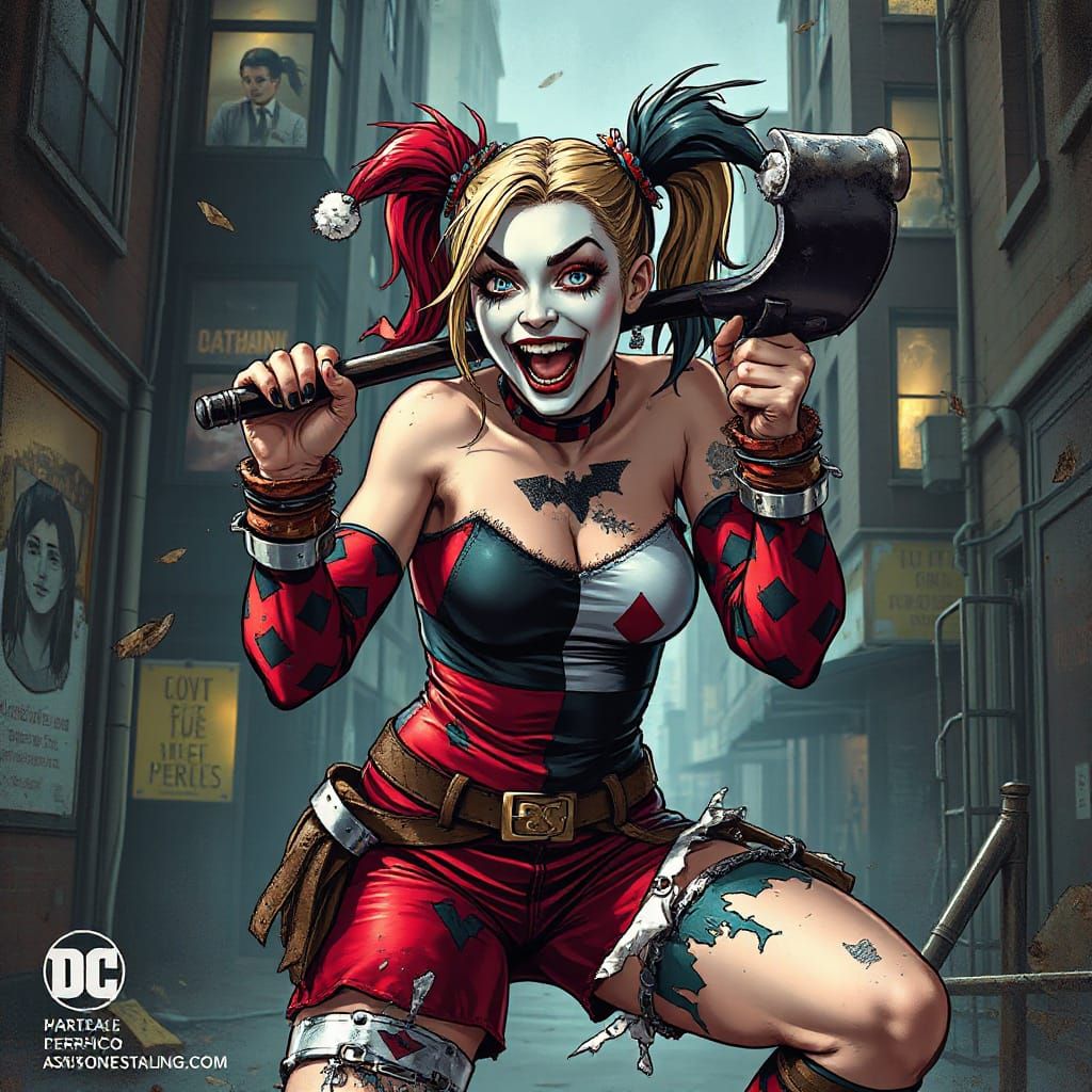 Harley Quinn's Desperate Search, Comic Book Style