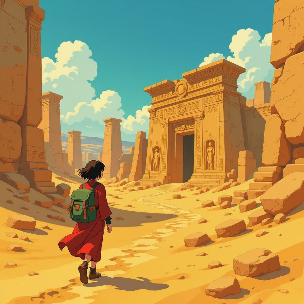 Studio Ghibli Sand City Traveler