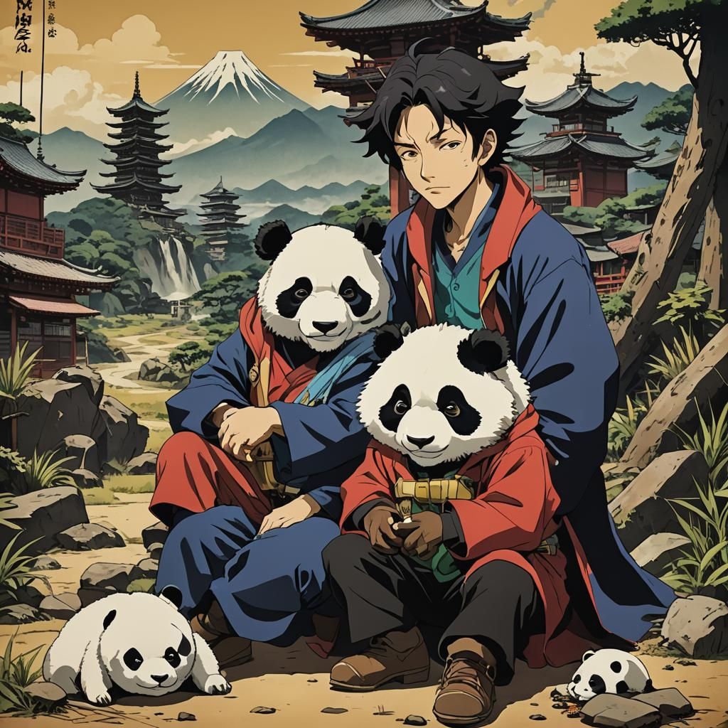Cowboy Bebop Style Panda Alchemist Poster