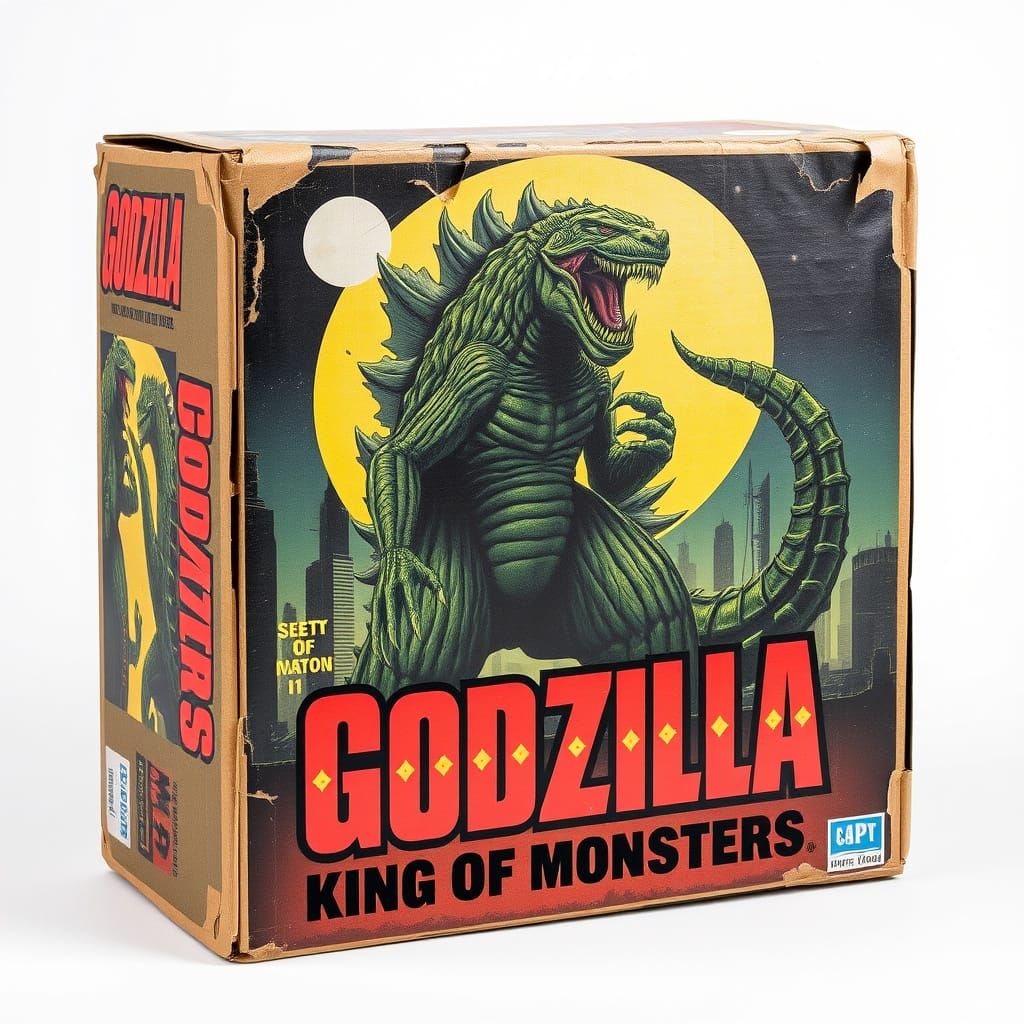Godzilla, King of Monsters Action Figure Box