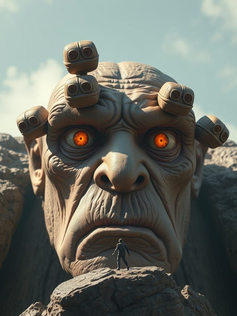 Giant Redundant Heads Watch Hew-Man Parkour