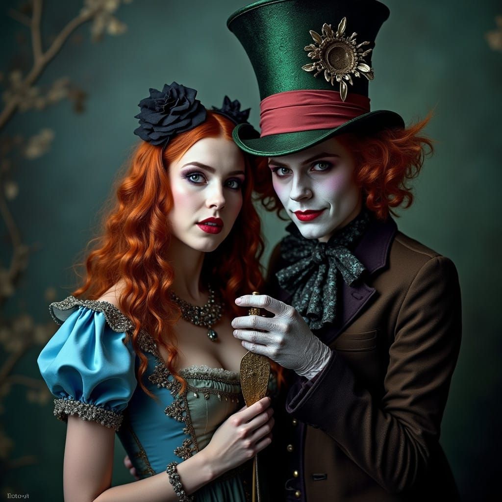 Gothic Alice in Dark Wonderland, Female Mad Hatter, Epic Fan...