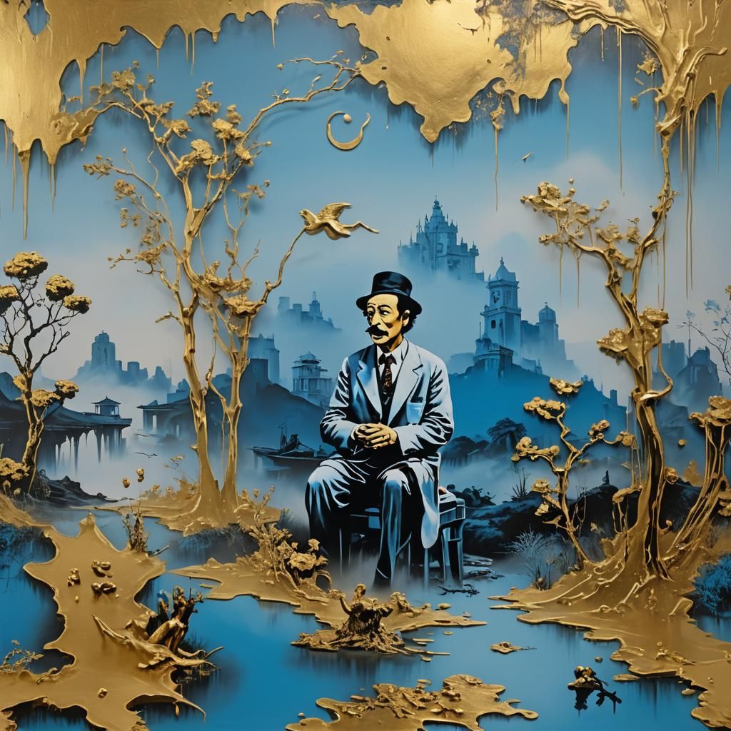 Banksy Meets Dali: Surreal 8D Landscape in Ink