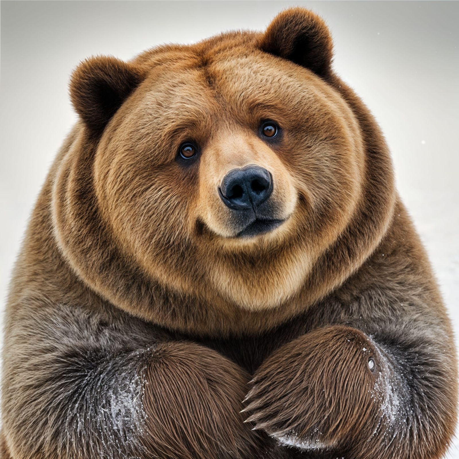 A Comical Kodiak Bear Exudes Unconditional Loyalty