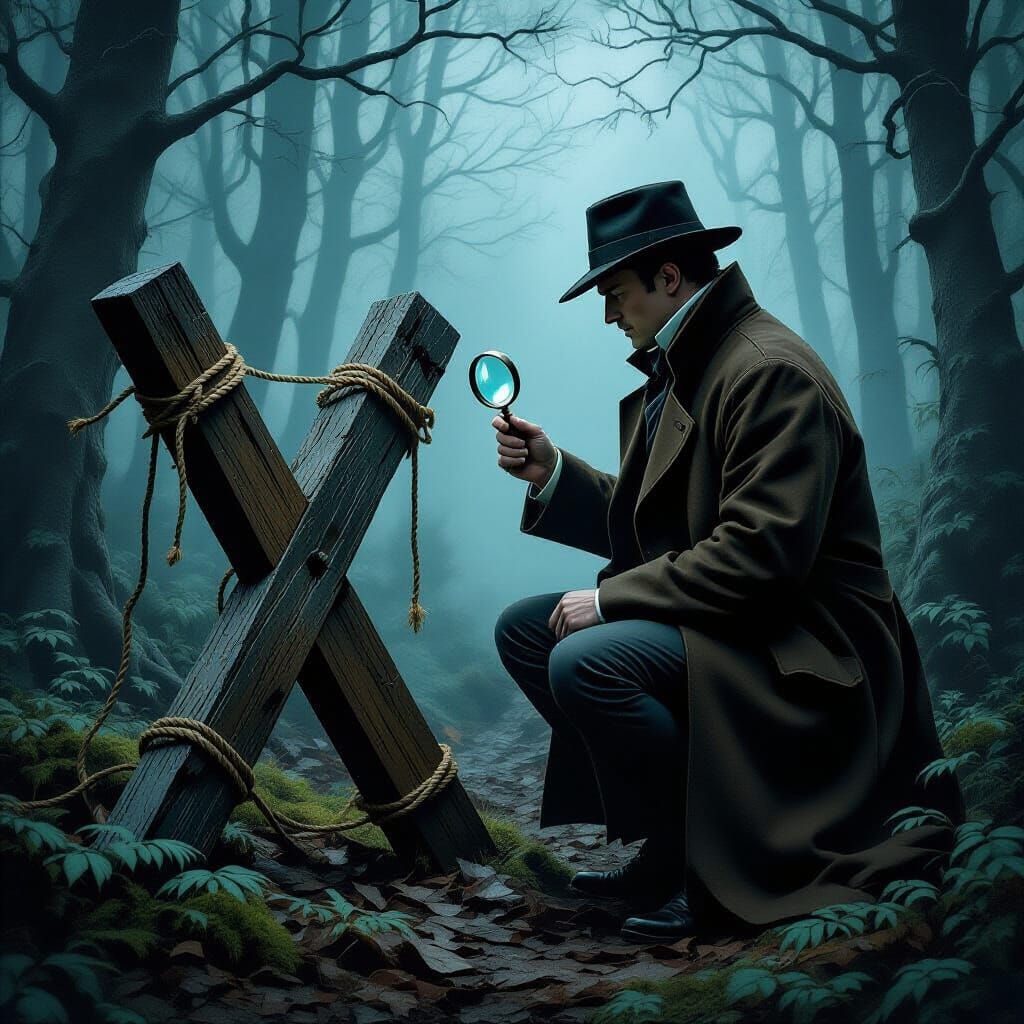 Sherlock Holmes and the Mysterious X, Pre-Raphaelite Style