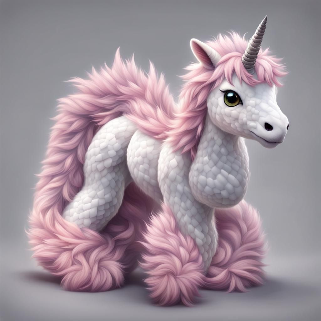 Rare snake unicorn hybrid.