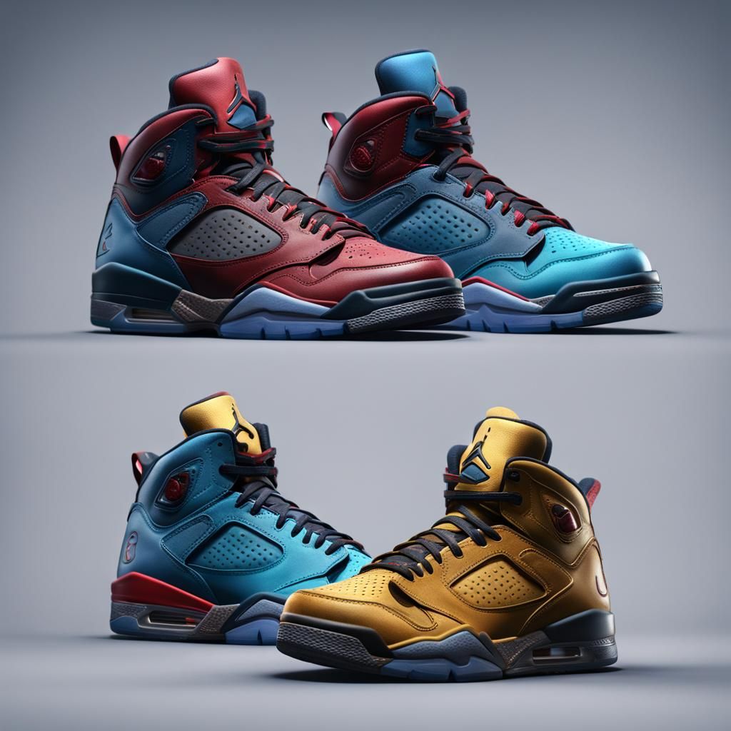 Detailed Matte Painting of Jordan's Shoe