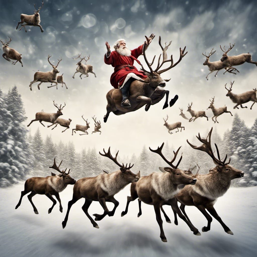Philosopher Flies with Reindeer: Hyperrealistic Rectangular ...