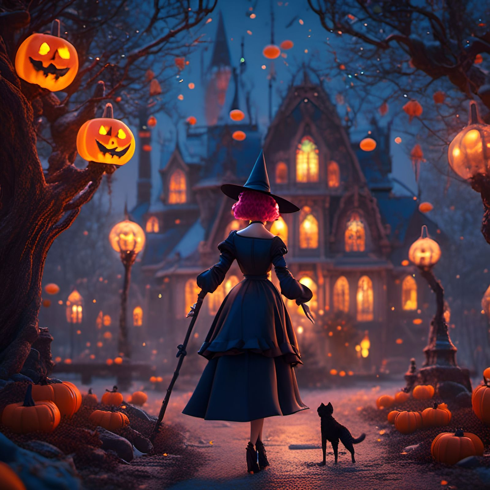 Making way to halloween town