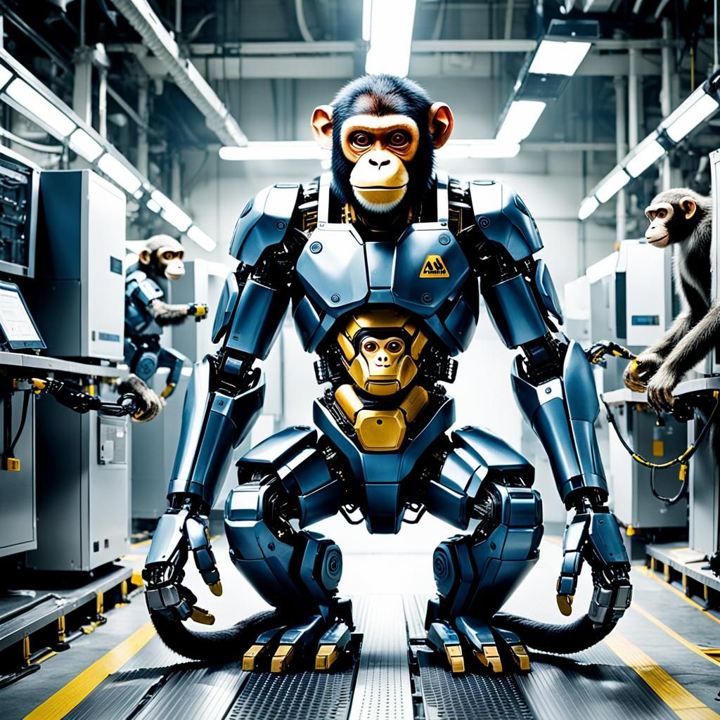 Robotic Evolution Through Labor: A Sci-Fi Concept