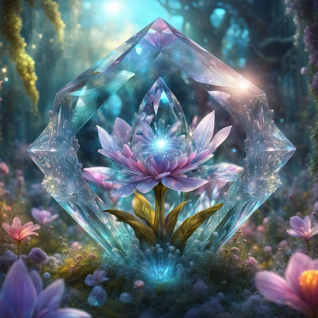 Enchanted Crystal Flower Reveals Magical Garden