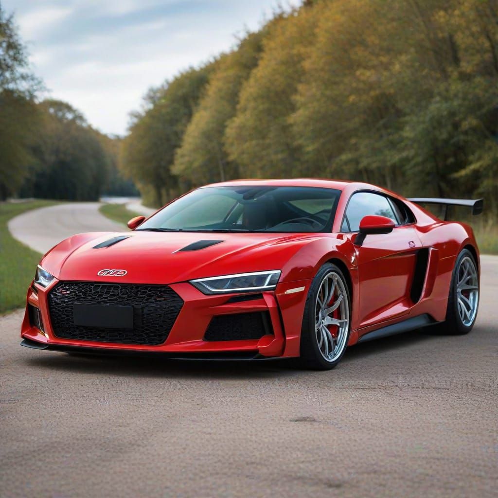 Sleek AI Generated Sports Car