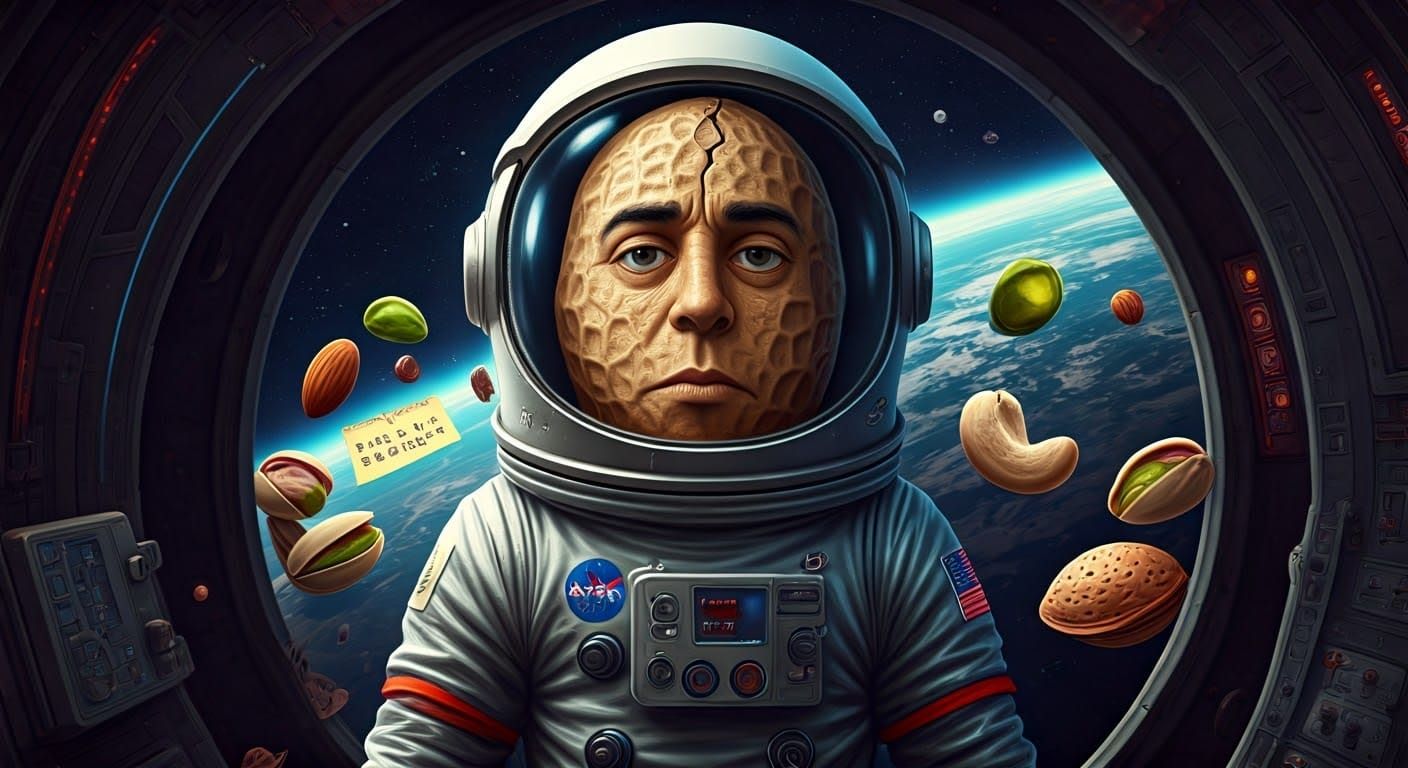 Astronaut Peanut Faces Snack Emergency in NASA-Style Spacecr...