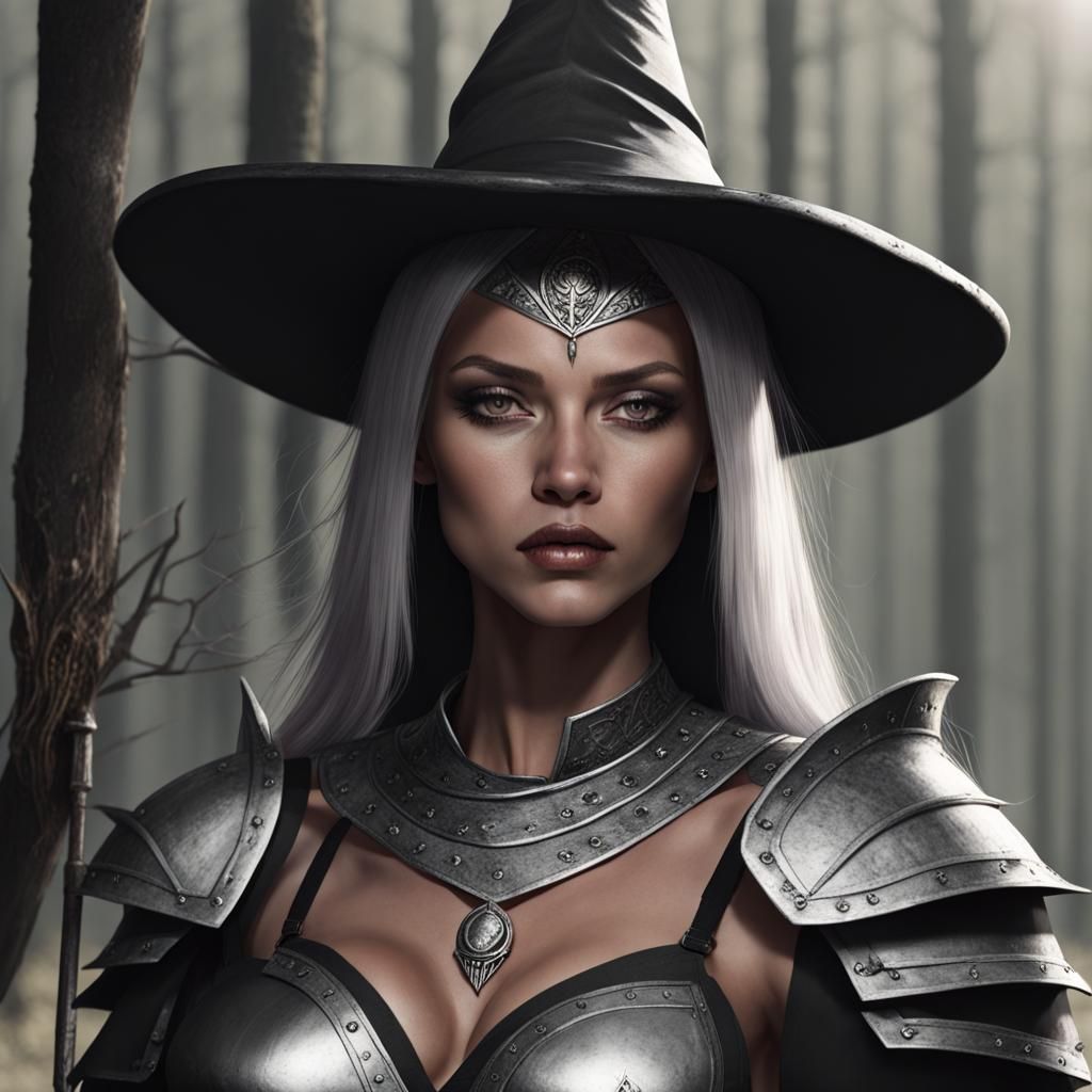 Armored Warrior Witch Ready for Battle