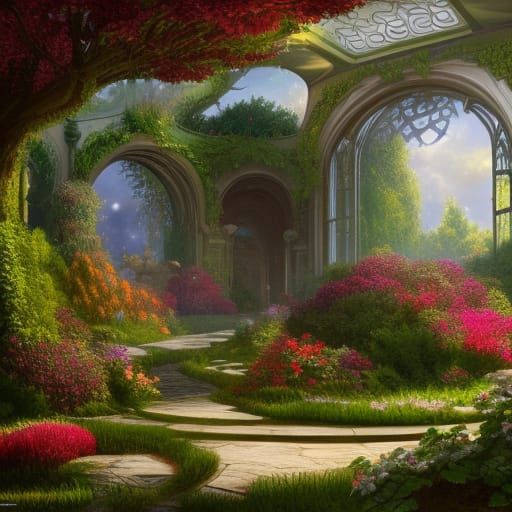 Enchanted Garden Portal to Another World