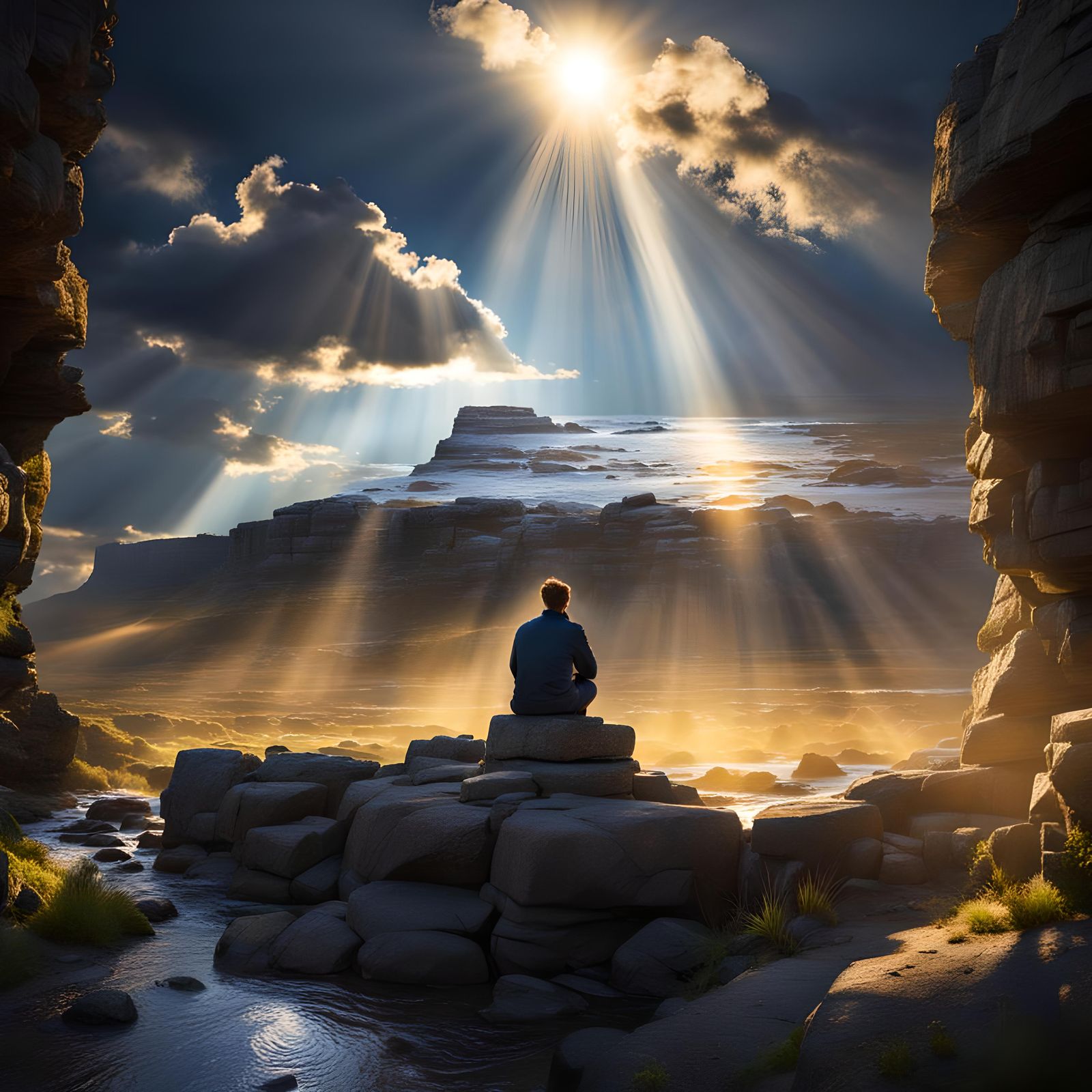 Table Mountain, South Africa in Golden Light