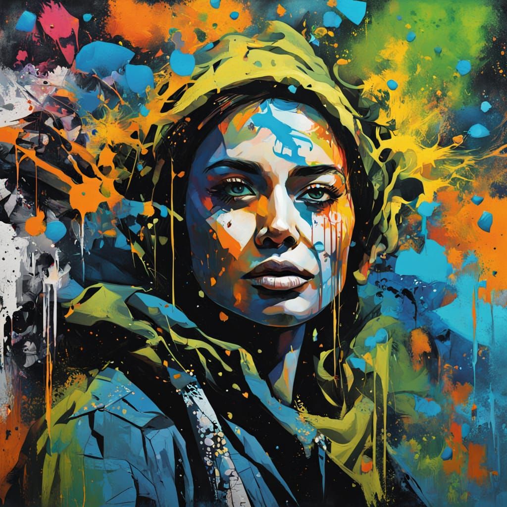 Vibrant Street Art Unfolds Like Petals in a Psychedelic Danc...