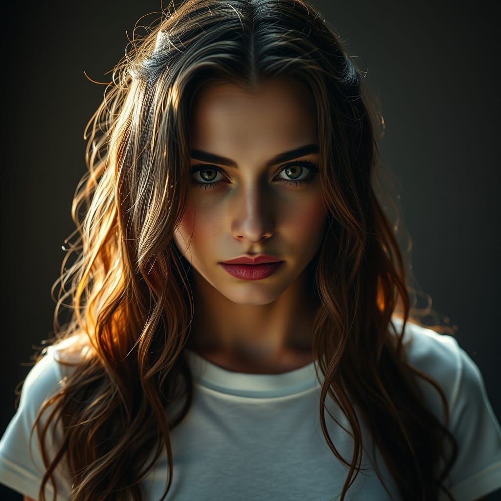 Yin and Yang Woman in Dreamlike Cinematic Style