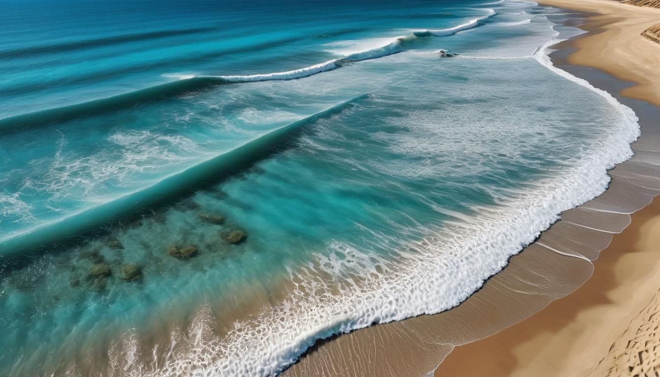 Hyperrealistic Beach Scene in Ancient Times