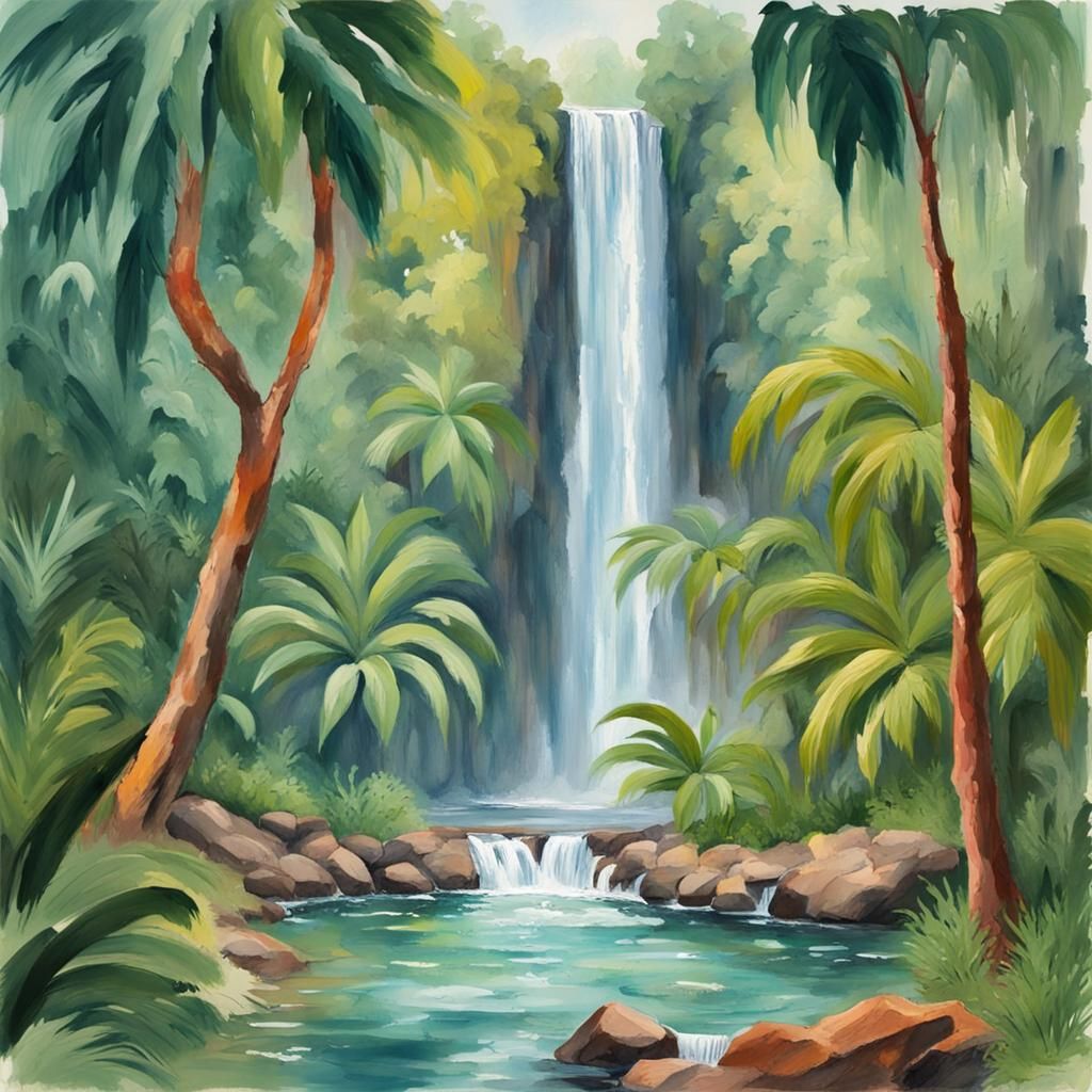 Waterfall in the Jungle