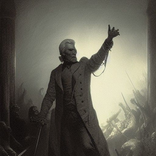 Andrew Jackson: Blood on His Hands, Horror Art