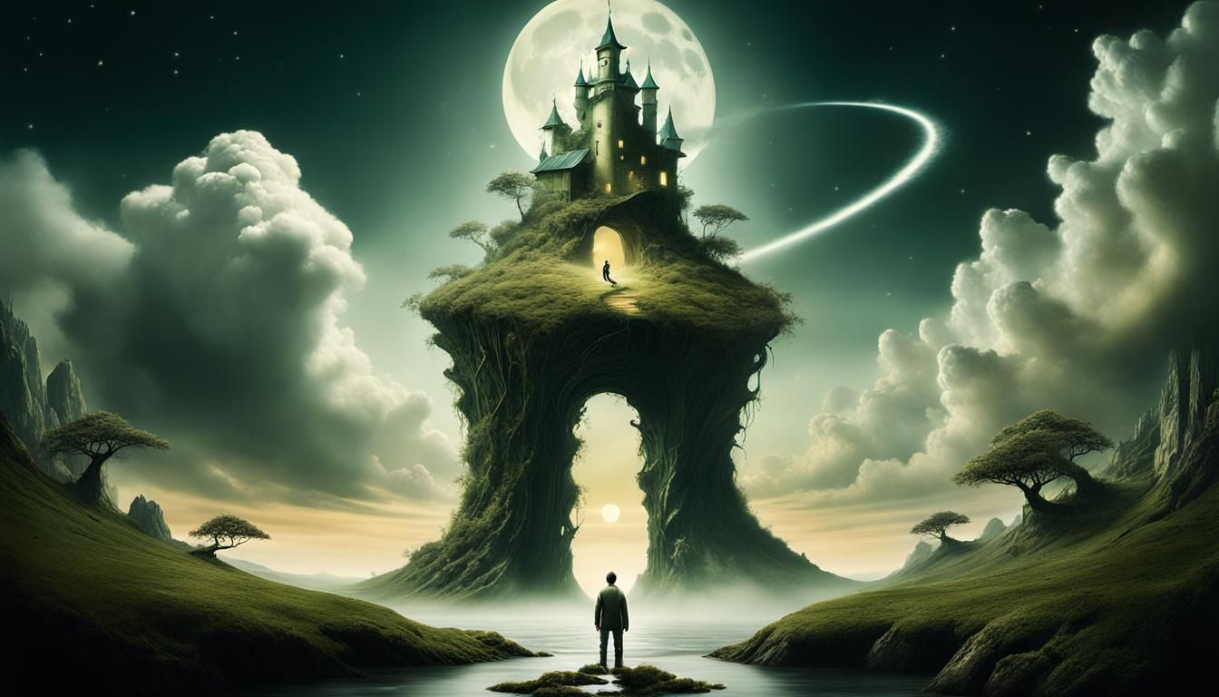 Jack and the Beanstalk: Surreal Cloud Portal