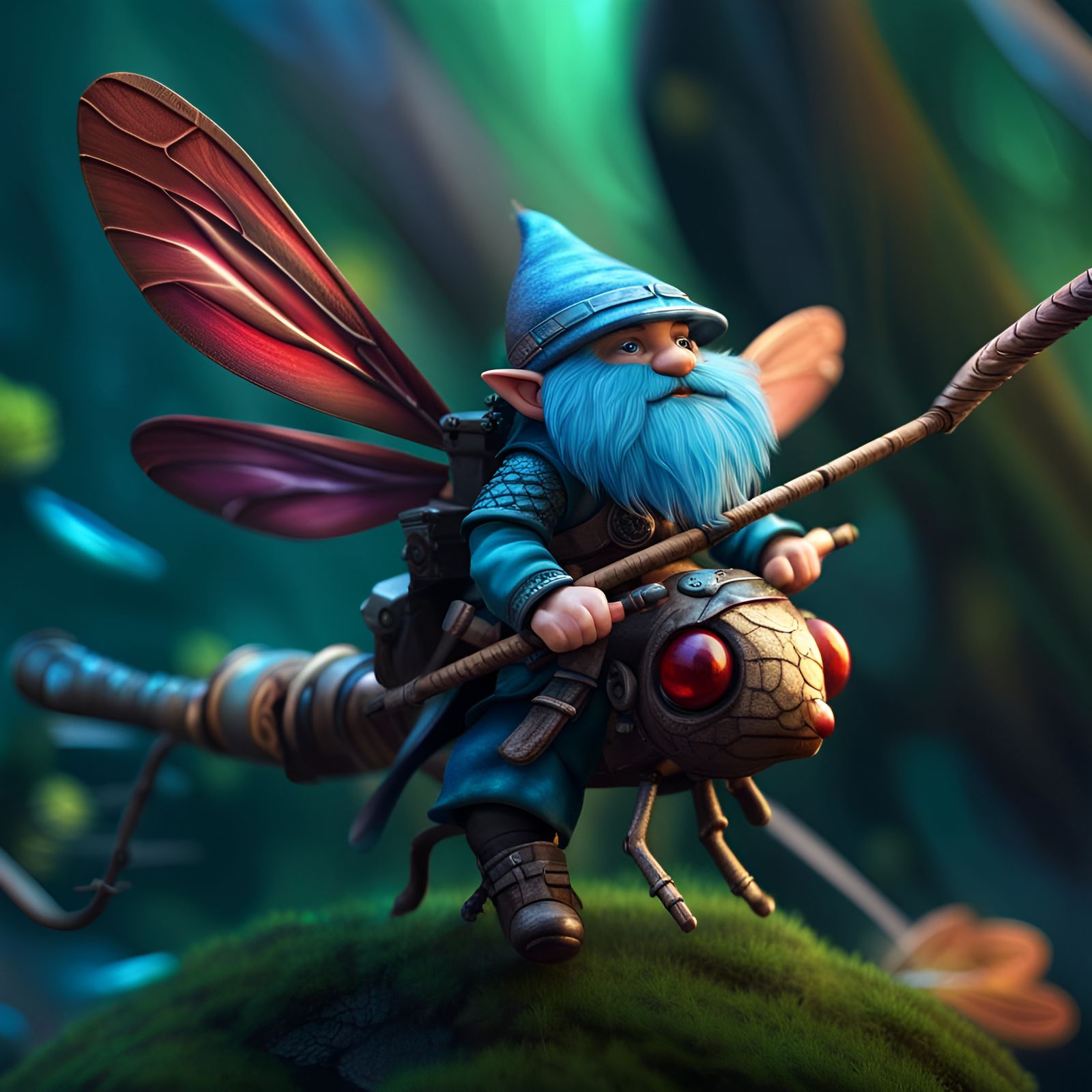 Warrior Dragonfly Gnome
