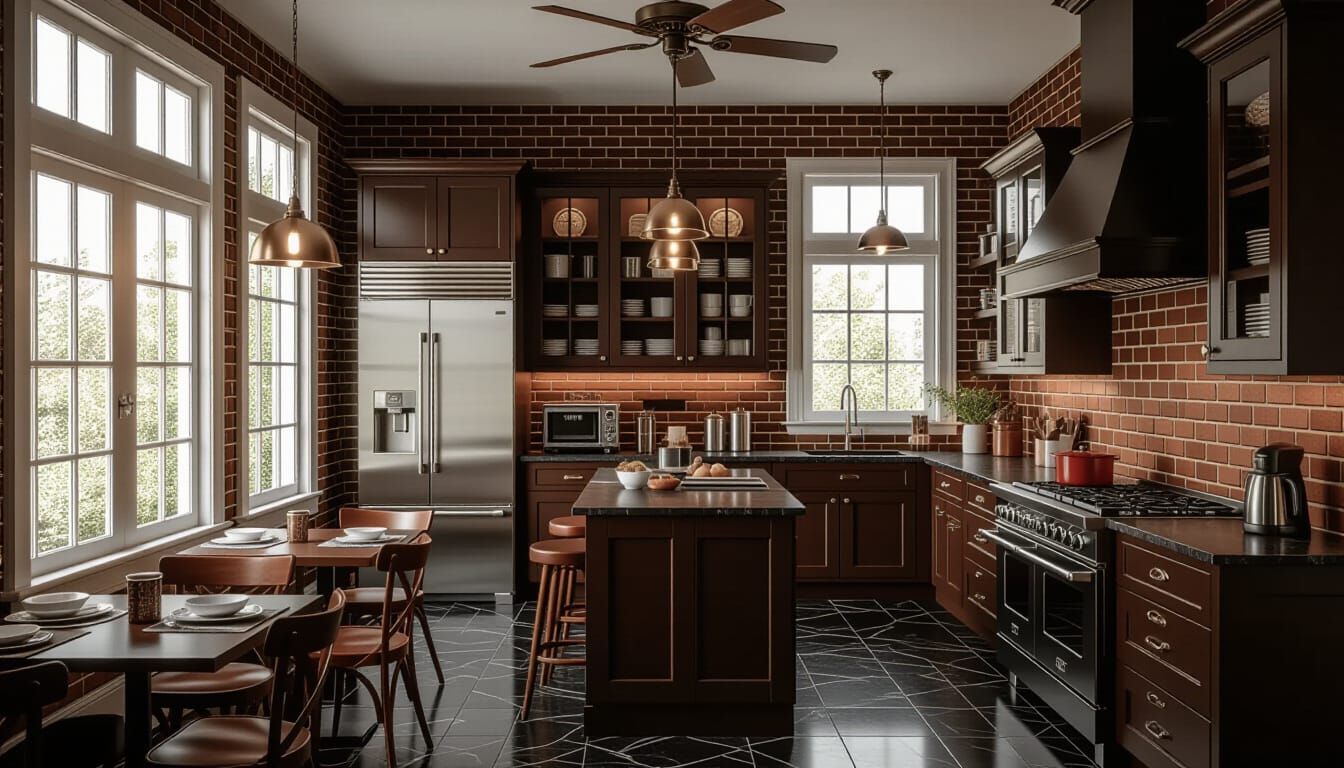 Victorian Kitchen Design with Antique Charm and Modern Appli...