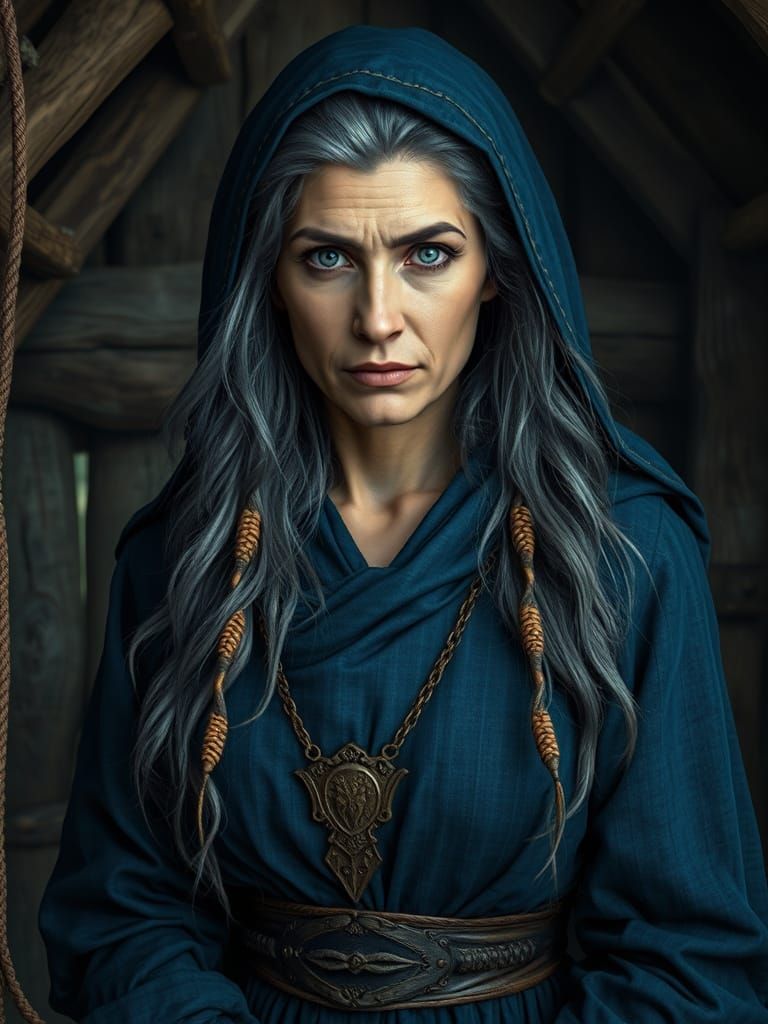 Medieval Matriarch in Ancient Anglo Saxon Hut