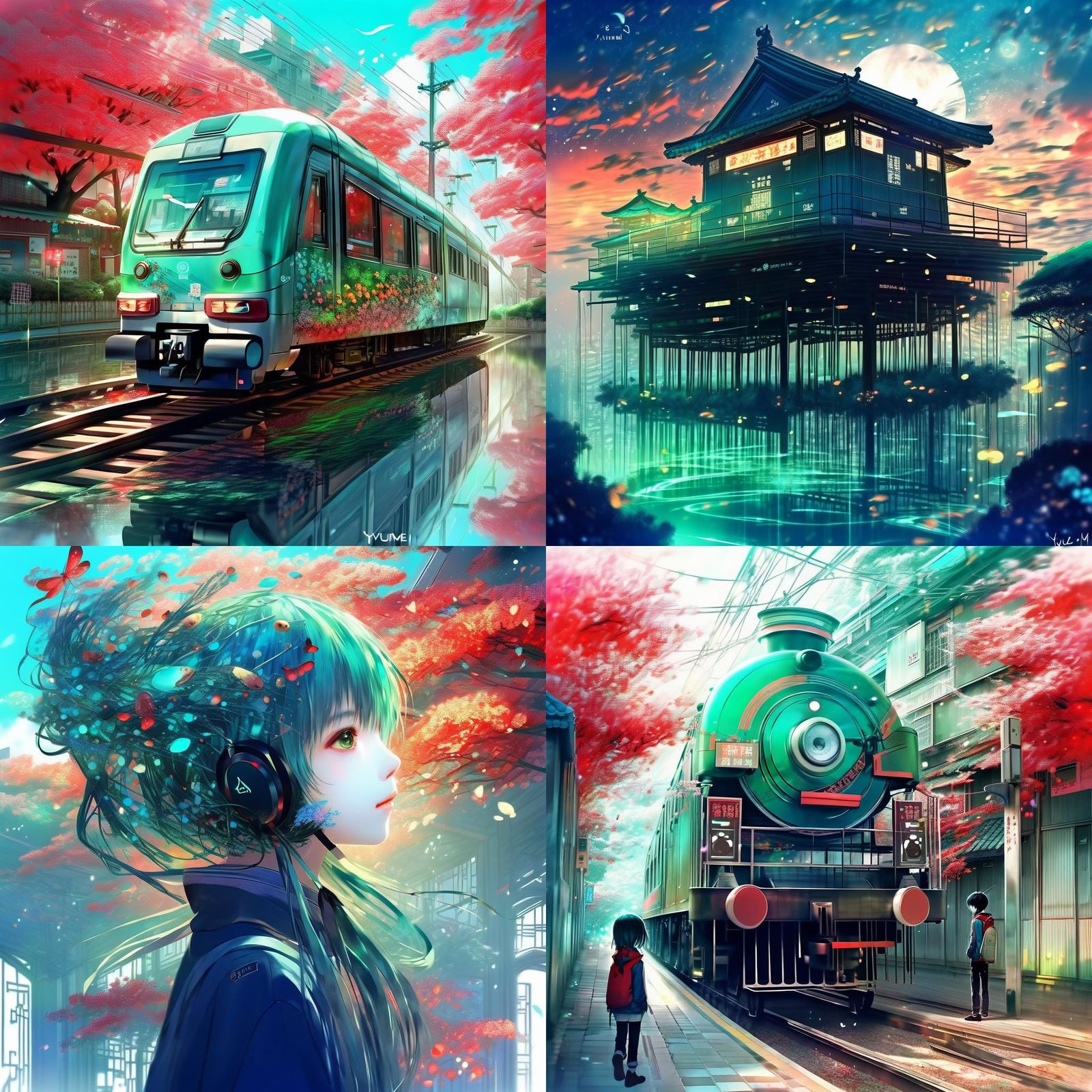 Ethereal Woman Portrait in Digital Art Style