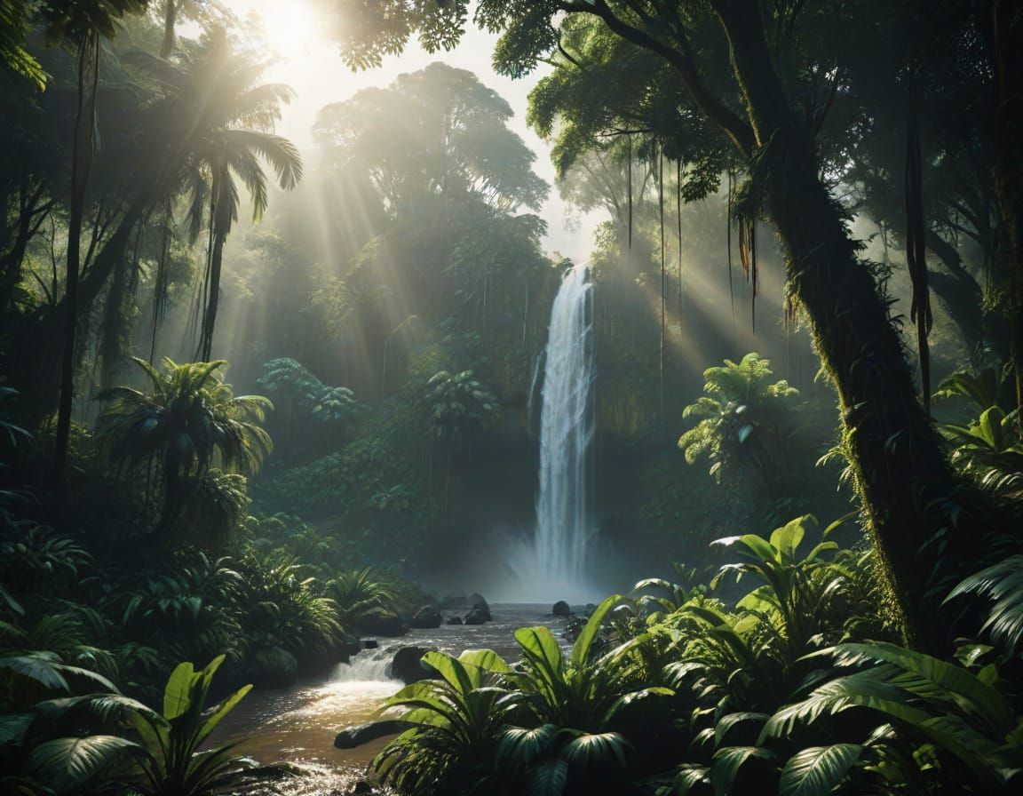 Epic Amazonian Jungle Masterpiece in Cinematic Style