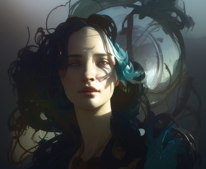 Hyperdetailed Portrait in Academic Gothic Style