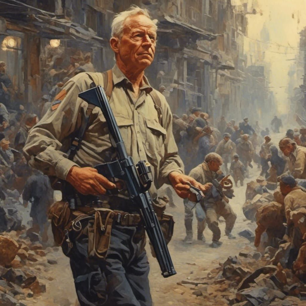 Futuristic Sci-Fi Scene with Advanced Technology