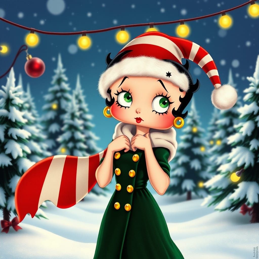 Classic Betty Boop in Winter Wonderland