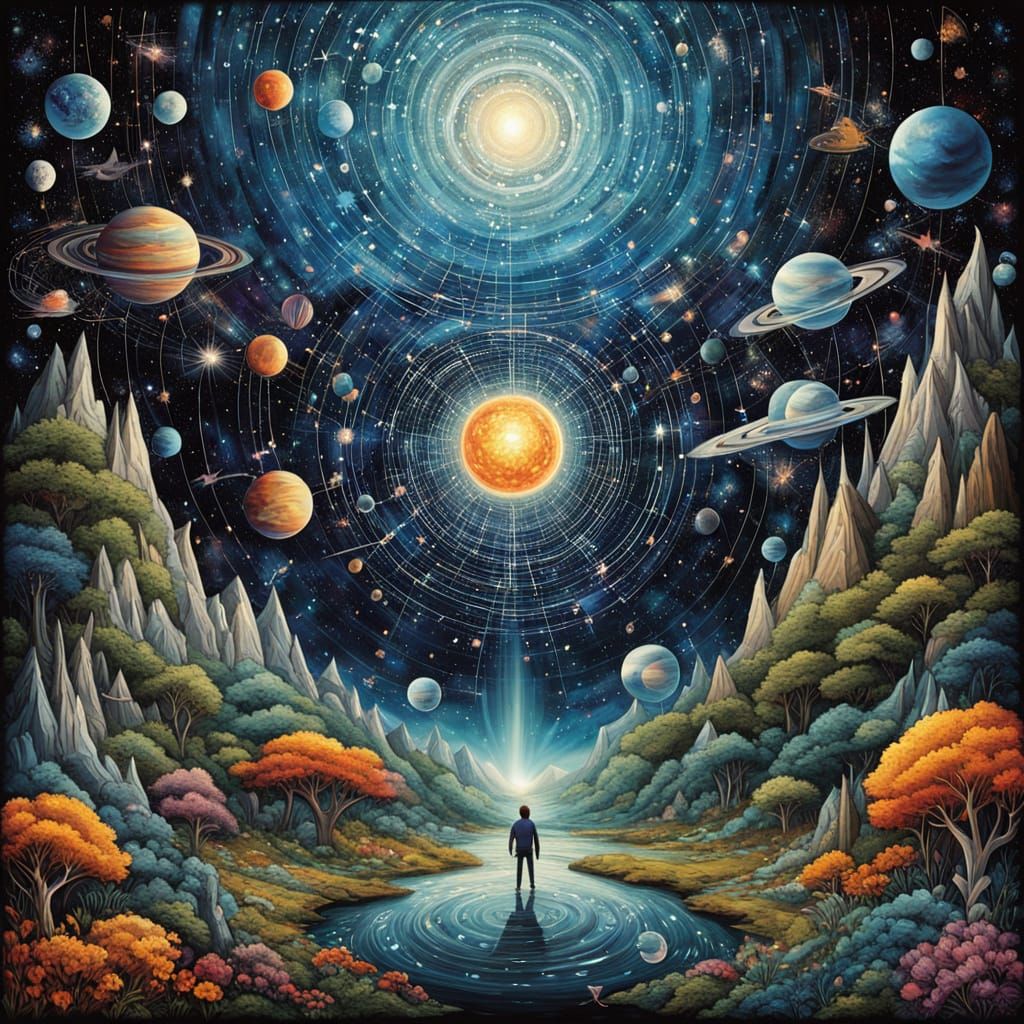 Geometry Alive in Vibrant Digital Art