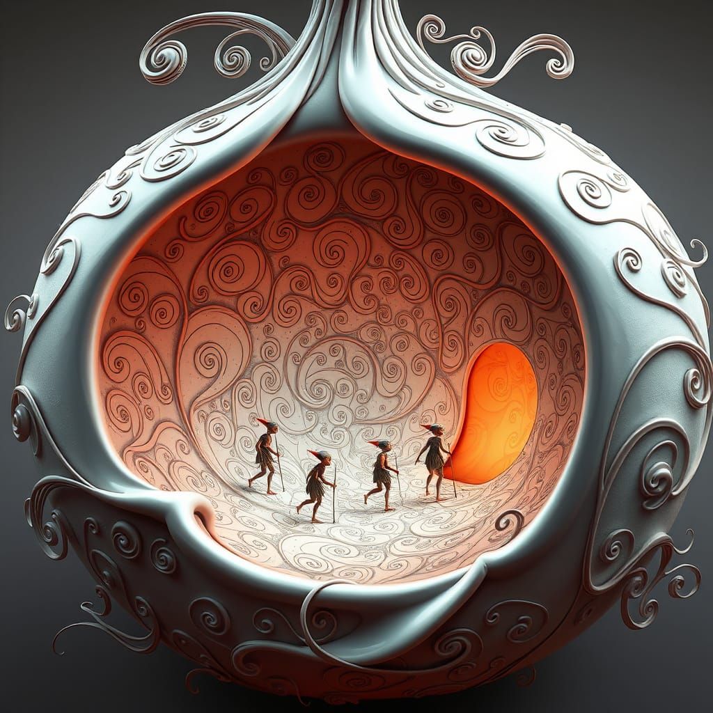 Elves in Whimsical Onion Abode