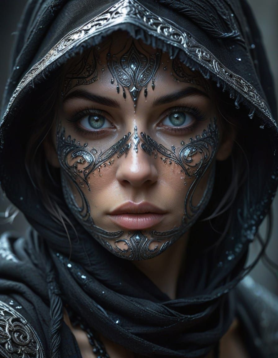 Star Wars Movie Poster: Mysterious Warrior Woman Portrait