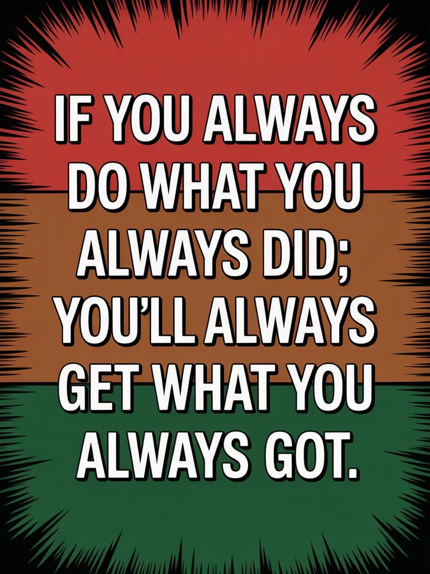 Inspirational Meme with Colorful Background