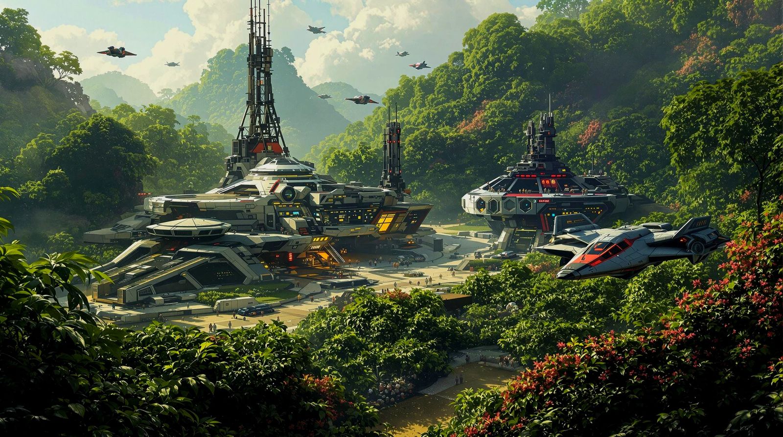 Lush Jungle Planet Hosts Rebel Base