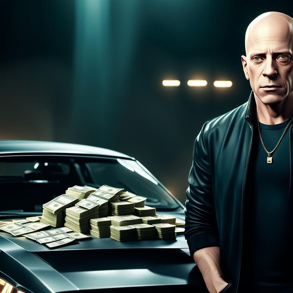 Wealthy Man and Car: Cinematic 3D Game Art