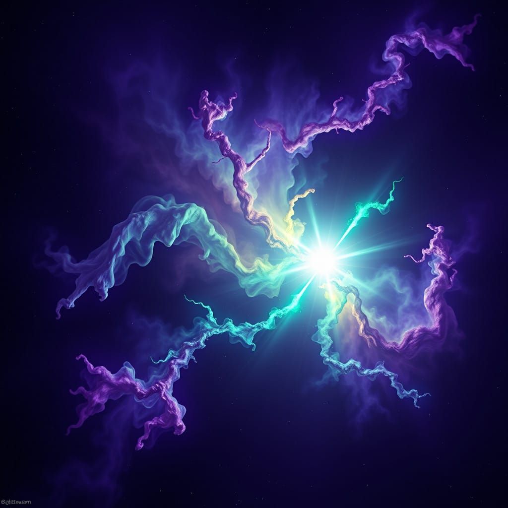 Luminous Wolf-Rayet Star in Vibrant, Iridescent Nebula