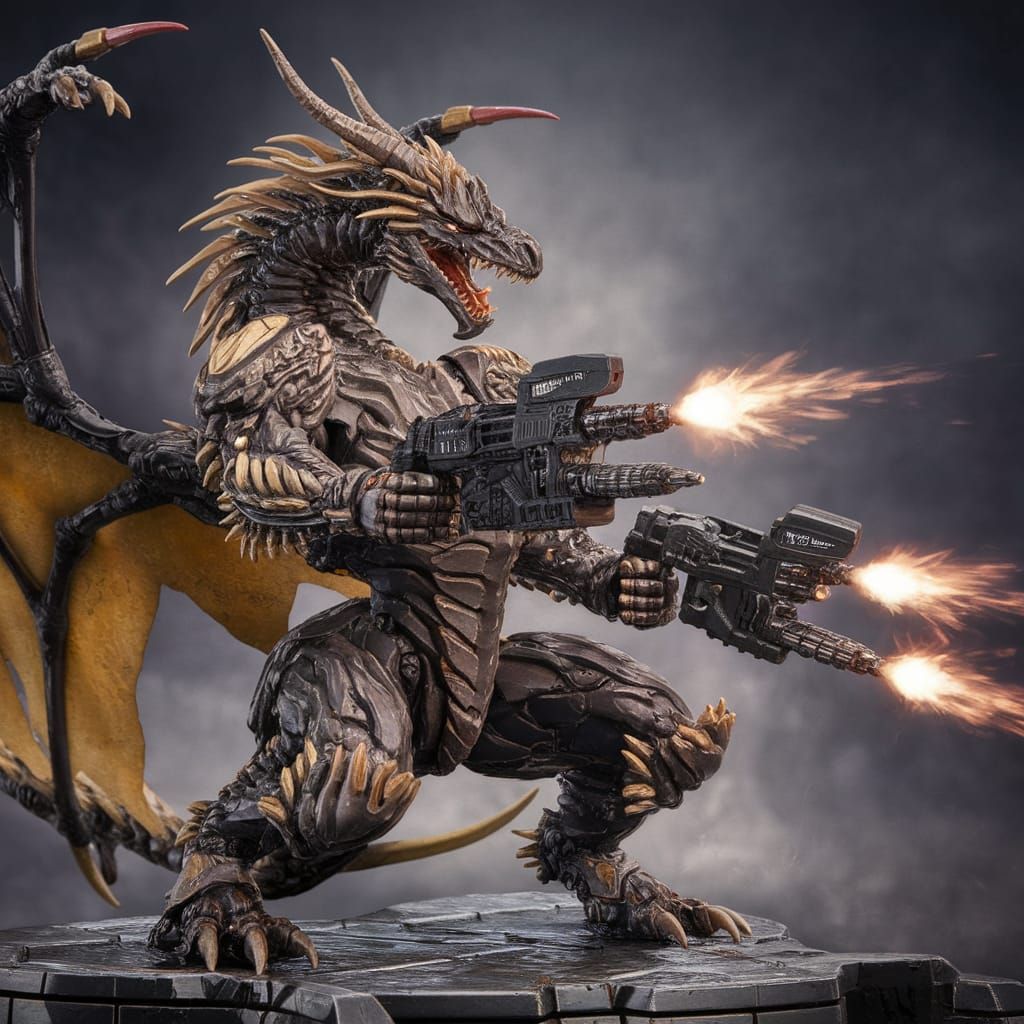 Epic Zoid Dragon Battles in Armored Core Style