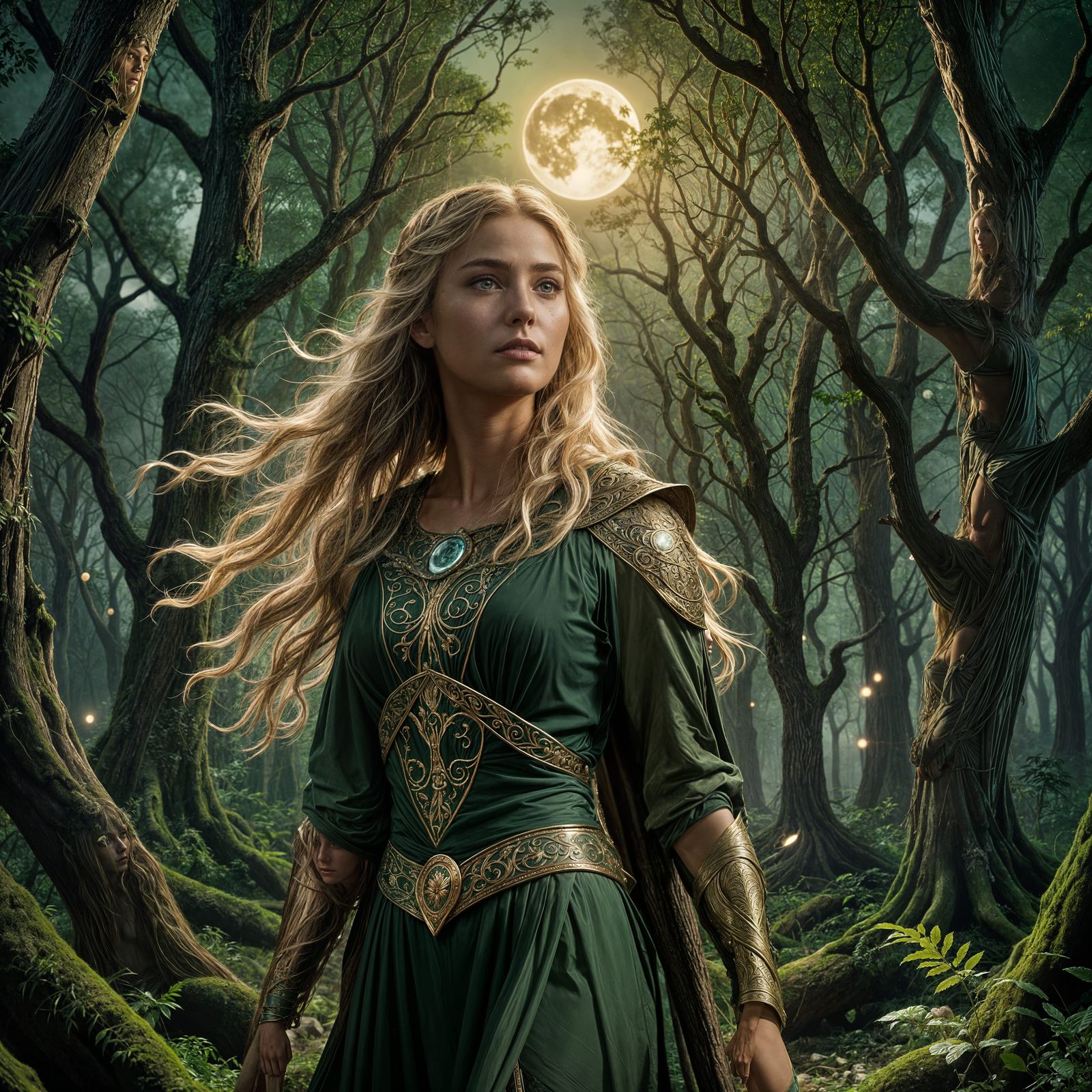 Portrait of Artemis, the Greek goddess