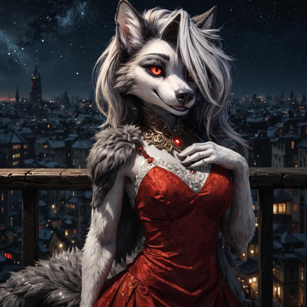 Loona from Helluva Boss: 3D Anime Portrait