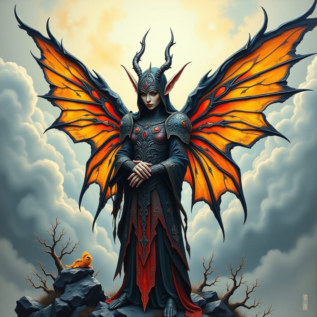 Ethereal Elf in Enchanted Forest