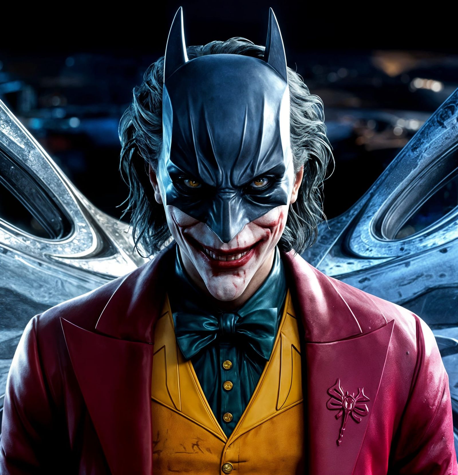 Joker with Batman Mask Concept Art