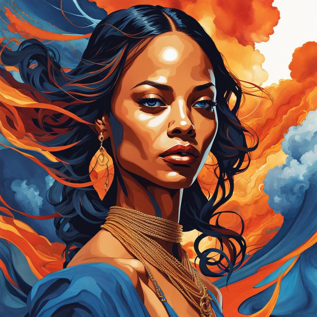 She Turned the Fire Into Rain (Zoe Saldana)